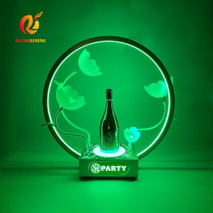 Richshining Led Bottle Presenter-Soporte acrílico para botella de vino con logotipo personalizado de lujo para regalos <span class=keywords><strong>VIP</strong></span>, decoración de bar, iluminación de club nocturno - Product Image 2