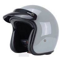 Casque de moto rétro universel certifié DOT pour toutes les saisons, casque vintage demi-ouvert pour homme, casque de sécurité pour scooter électrique