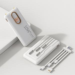 Nuevo Diseño de Mini Banco de Carga de 10W y 10000mah, Cargador Rápido de Alta Capacidad con Cables Integrados - Product Image 5