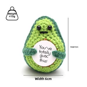 Muñeco de Ganchillo Hecho a Mano con Forma de Aguacate, para Apoyo Emocional - Product Image 6