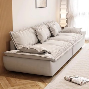 Sofá Seccional <span class=keywords><strong>de</strong></span> tela <span class=keywords><strong>de</strong></span> <span class=keywords><strong>3</strong></span> <span class=keywords><strong>plazas</strong></span> <span class=keywords><strong>de</strong></span> lujo moderno personalizado, tela suave y sencilla en línea para apartamento, sala <span class=keywords><strong>de</strong></span> estar, juego <span class=keywords><strong>de</strong></span> salón <span class=keywords><strong>de</strong></span> belleza - Product Image 2