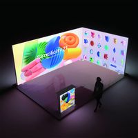 Stock limité – Présentoir lumineux portable 20x10ft 10x10ft avec cadre en aluminium LED pour exposition, salon professionnel – Expédition aujourd'hui