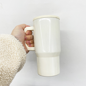 यूएस वेयरहाउस फ्लिप पुआल रिसाव सबूत खाली सबलिमिनेशन मैकरन बच्चों के 20 औंस स्टेनलेस स्टील यात्रा मग टंबलर हैंडल के साथ - Product Image 6