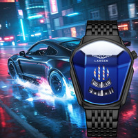 Reloj de Cuarzo Moderno para Hombre, Estilo Nuevo, Personalizado, Creativo, Combinable con Todo, Digital, Correa de Acero de 42 mm, de Alta Gama, Nuevo Concepto, Genial