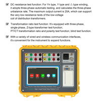 VLUUKE VK2072 Probador de Relación de Transformación y Resistencia de Bobinado, Resistencia CC de Transformador, Protección IP67, Precisión de 0.2