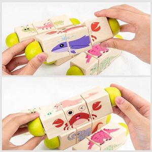 Juguete Educativo de Madera STEM con Bloques de Animales para Bebés, Desarrollo de Pensamiento Estratégico - Product Image 2