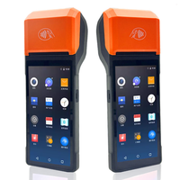 Terminal portable Android 11 de système de point de vente intelligent de 5.5 pouces avec imprimante de reçus thermique de 58mm Machine de point de vente mobile