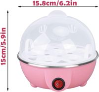 Cuiseur à œufs électrique portable et automatique en acier inoxydable pour œufs durs, mini cuiseur vapeur rapide pour la maison