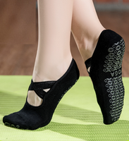 Chaussettes de yoga et de Pilates antidérapantes en tissu éponge pour la danse au sol, l'exercice, le fitness et la gym – Collection automne (vente en gros)