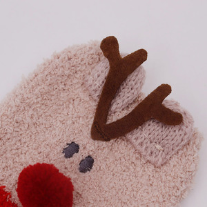 Chaussettes en velours pour <span class=keywords><strong>femmes</strong></span>, couleur corail, pour noël, vente en gros, en coton, personnalisées, Calcetines, style poupée de neige, 2021 - Product Image 5