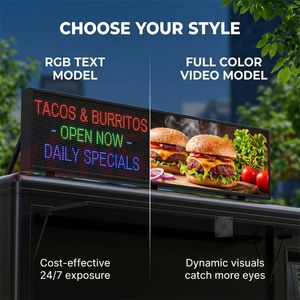 Pantalla LED para Camiones de Comida, Reproducción de Video, Señalización Digital, Pantalla LED Personalizada para Exteriores, para Carritos de Comida Móviles y Remolques de Concesión - Product Image 4