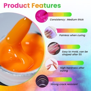 <span class=keywords><strong>Beautilux</strong></span> Marque privée Couleur bonbon 15g Chine Vente en gros Extension de gel pour les ongles Kit d'extension de gel pour ongles en gel papillon - Product Image 5
