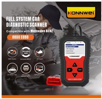 Escáner OBDII KONNWEI KW360 para Autos Universales, Escáner de Sistema Completo para Mercedes-Benz 2 en 1