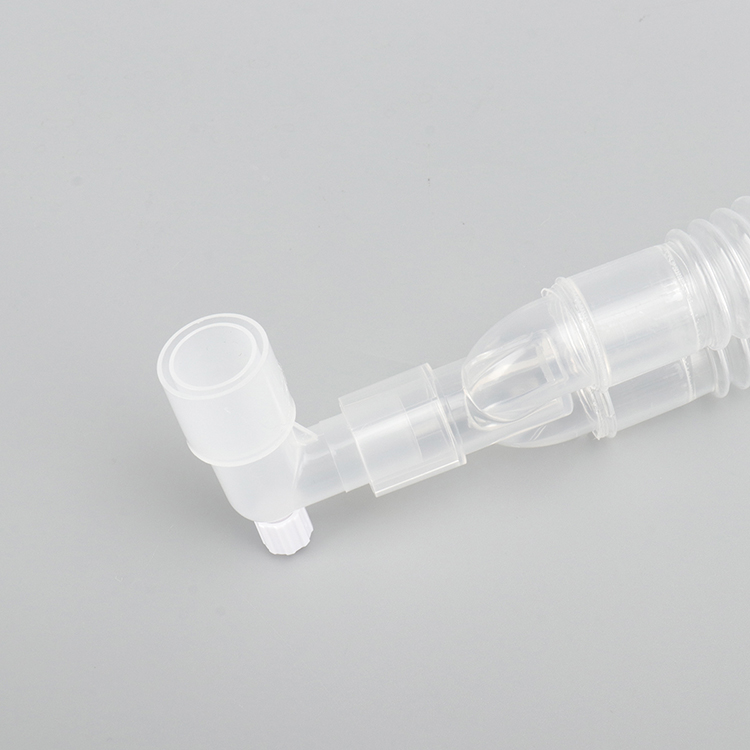Tubo de circuito de respiración de anestesia de bajo precio, circuito de respiración de anestesia de silicona desechable médica