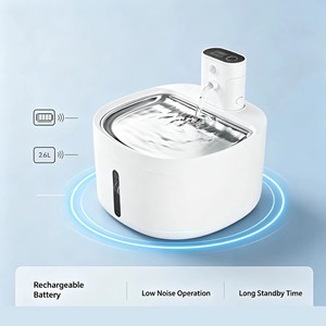 <span class=keywords><strong>Fontaine</strong></span> à <span class=keywords><strong>eau</strong></span> sans fil pour animaux de compagnie la plus vendue, distributeur d'<span class=keywords><strong>eau</strong></span> en ABS et acier inoxydable 304, 2,6 L, rechargeable, pour <span class=keywords><strong>chat</strong></span> et chien, usage intérieur - Product Image 3
