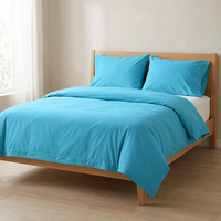 Literie en coton doux luxueuse 300TC Ensemble de housse de couette moderne élégant sans plis pour chambre principale Qualité hôtelière Confort