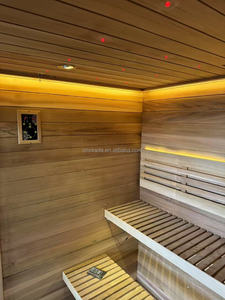 Sauna traditionnel avec option de poêle électrique ou à <span class=keywords><strong>bois</strong></span>, choisissez en fonction de vos préférences et de l'endroit où vous souhaitez l'installer - Product Image 5