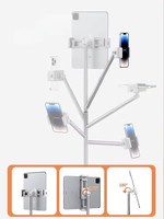 GREATYYT Trépied aérien de haute qualité pour le blog vidéo en direct Support de téléphone réglable et rotatif à 360 degrés Support de bureau
