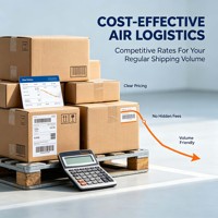 Transitaire aérien, service porte-à-porte, support douanier et livraison finale pour les envois e-commerce mondiaux