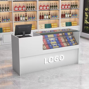 Comptoir de magasin de fumée Hongzhan vitrine <span class=keywords><strong>verre</strong></span> affichage tabac réception pour vitrine affichage - Product Image 4