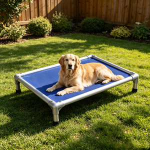 Accessoires pour lits d'animaux de compagnie : Lit surélevé confortable, imperméable, en aluminium, lavable, pour chiens de grande taille – Vente en gros - Product Image 1