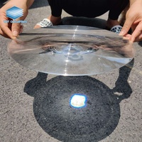 High Light Transmission Cylindrical Round Lens Sheet Optical Lenses Fresnel Lens for Magnifier Industrial Optical Equipment