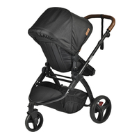 Poussette de jogging absorbe les chocs, poussette de bébé de voyage en plein air, jogging à 3 roues réglables, pliable rapide, avec voiture