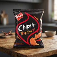 Twisties Chipster Hot Spicy 60g Laagzout Frituurfruit & -groentechips Harde Textuur Zakverpakking