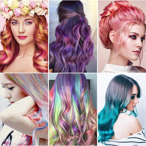 6 bolígrafos de tiza para el cabello temporales y lavables, juguete de regalo para niñas y mujeres de 5 a 13 años, para cosplay, cumpleaños, fiesta de Navidad - Product Image 3