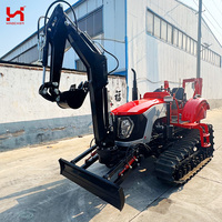 Tracteur à chenilles Euro Five 120 CV avec herse à disques et semoir pour plantations de canne à sucre – Équipement agricole haute performance