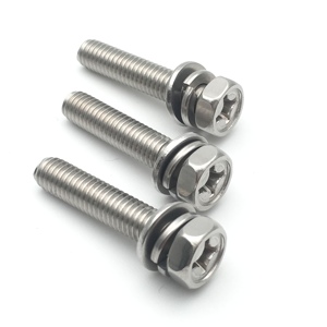 สกรู M6x30L <span class=keywords><strong>ST304</strong></span> หัวหกเหลี่ยมแบบฟิลลิปส์ พร้อมแหวนสปริงแบบแบน - Product Image 2