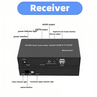 20KM KVM-Glasfaser-Extender 1080P 60Hz über Einzelfaser Extender TX RX über TCP/IP 20KM mit USB