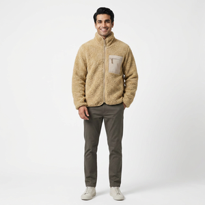 Sweat-shirt d'hiver personnalisé de haute qualité, pull unisexe, polaire sherpa unisexe, veste pour homme - Product Image 1