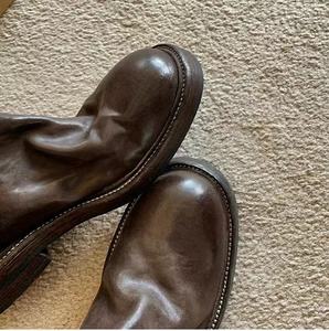 Custom Wholesale Ladies Elastic <b>Boot</b> Fashion <b>Black</b> genuine leather Soft Sole Women Ankle <b>Boot</b> breathable anti slippery warm <b>boot</b> - Product Image 5