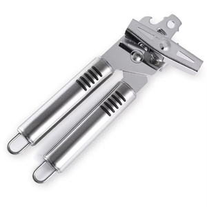 Ouvre-bouteille multifonctionnel robuste en acier inoxydable, manuel et électrique, confortable et sûr, pour usage domestique, avec logo, emballé en boîte, cadeau en métal - Product Image 1