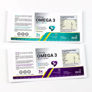 Botol pil Vitamin kustom Label tahan air berperekat, untuk stiker botol kemasan medis dan medis - Product Image 2