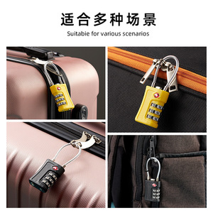 Tsa Combination Padlock For Luggage Travel <b>Security</b> Mechanical Abs Powder Coated 4mm Lock <b>Bar</b> - Product Image 3