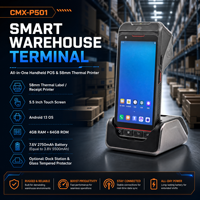 CMX-P501 PDA Industrial Resistente e Infielable con 4GB de RAM, IP66, Impresora de Etiquetas Térmicas y Motor de Código de Barras 2D