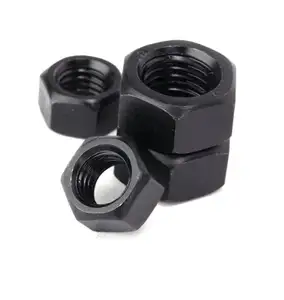 Hexagon High Quality ASTM A194 2H Hex Heavy Structural Nuts Black /Plain/H.D.G China Fasteners Manufacturers