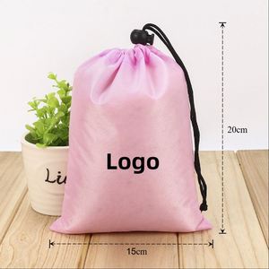 Portable Waterproof Nylon Drawstring Backpack Polyester <b>Storage</b> Pocket Oxford Cloth Single <b>Draw</b> Closure Dustproof for Jump Rope - Product Image 1