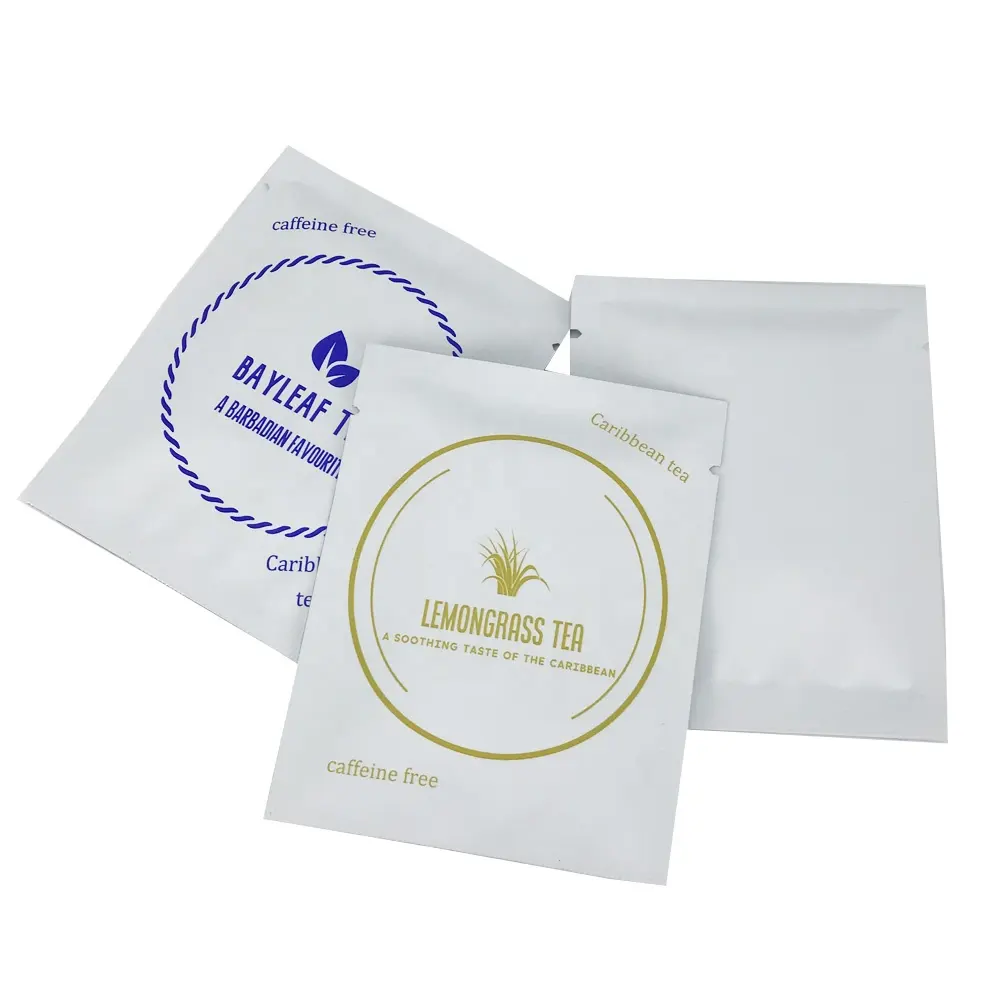 5g 7g customized logo printing heat sealing flat aluminum foil tea plastic bag envelopes packaging