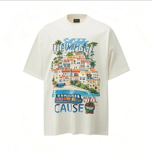 เสื้อยืดผู้ชายผ้าฝ้าย 100% แห้งเร็ว ใส่สบาย พิมพ์ลายสเปรย์สีสันสดใส ระบายอากาศได้ดี ไม่เป็นขุย แขนสั้น ซักเครื่องได้ - Product Image 3