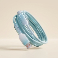 Câble de données tressé en nylon à charge rapide 60W USB vers Type-C pour ordinateur et écouteurs 1m