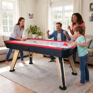 Table de <span class=keywords><strong>hockey</strong></span> sur <span class=keywords><strong>air</strong></span> professionnelle de 1,5 m, élégante et de haute qualité, en MDF et plastique, personnalisable, portable, pour jeux de fête - Product Image 1
