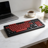 Teclado Mecánico Intercambiable en Caliente RGB 98% Teclado para Juegos de Oficina para Computadora Portátil con Windows Teclado Mecánico Inalámbrico de Tamaño Completo