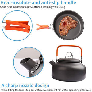 New Arrival High Quality Metal <b>Camping</b> Cookware Glove Box for <b>Gas</b> Cooker 4-5L Capacity Outdoor Backpack Gear - Product Image 4