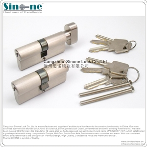 Euro Standard Brass EN1303:2005 <strong>Fire</strong> Ratedand <strong>Key</strong> <strong>Key</strong> Cylinder Knob Cylinder Satin Nickel Copper <strong>Key</strong> - Product Image 3