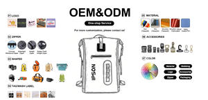 맞춤형 로고 500D PVC 타프린 40L 용량 방수 오토바이 더플백 테일 러기지백 아웃도어 백 - Product Image 6