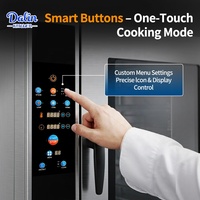 Four à convection professionnel GN 1/1, four combiné pour la cuisson et la rôtissage, avec fonction de lavage automatique, équipement de cuisine
