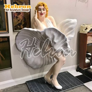 Estatua de Resina de Tamaño Real de <span class=keywords><strong>Marilyn</strong></span> <span class=keywords><strong>Monroe</strong></span>, Personalizable, para Parques de Entretenimiento Interiores - Product Image 1